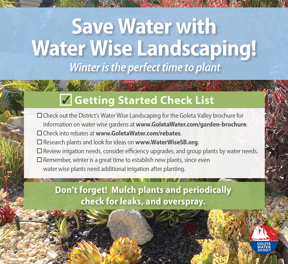 Water Wise Checklist Web Graphic